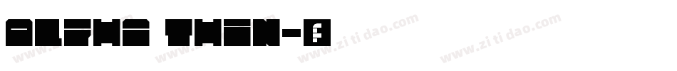 Alpha Thin字体转换